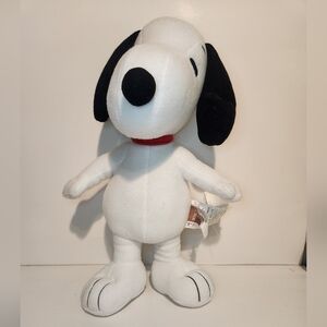18” 2015 Avon Peanuts Snoopy Cuddle Pillow Plush w/non functioning music box